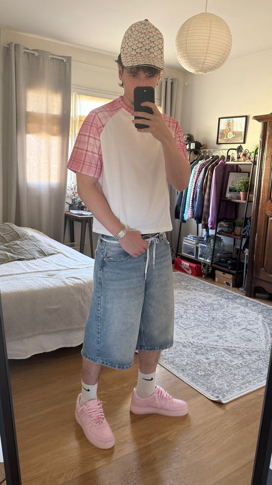 ,,Plaid’’ Pink Tee