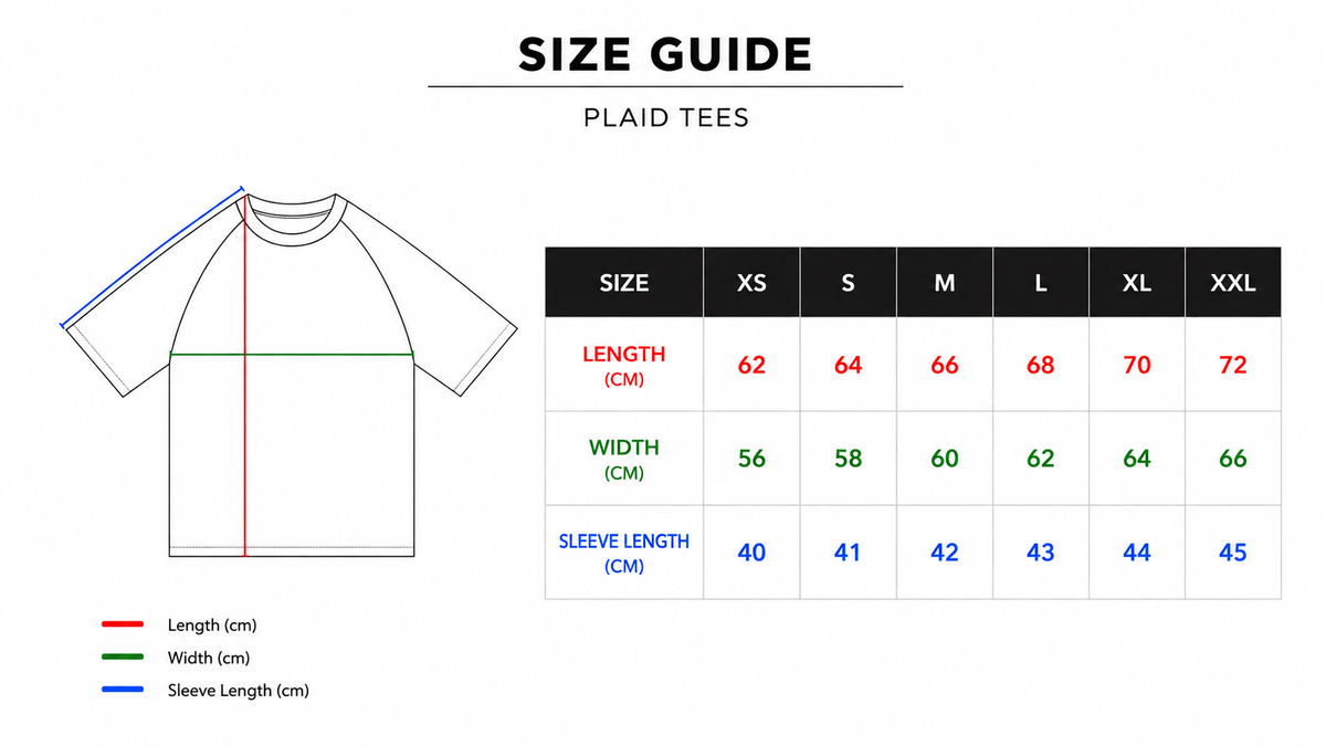 ,,Plaid’’ Green Tee