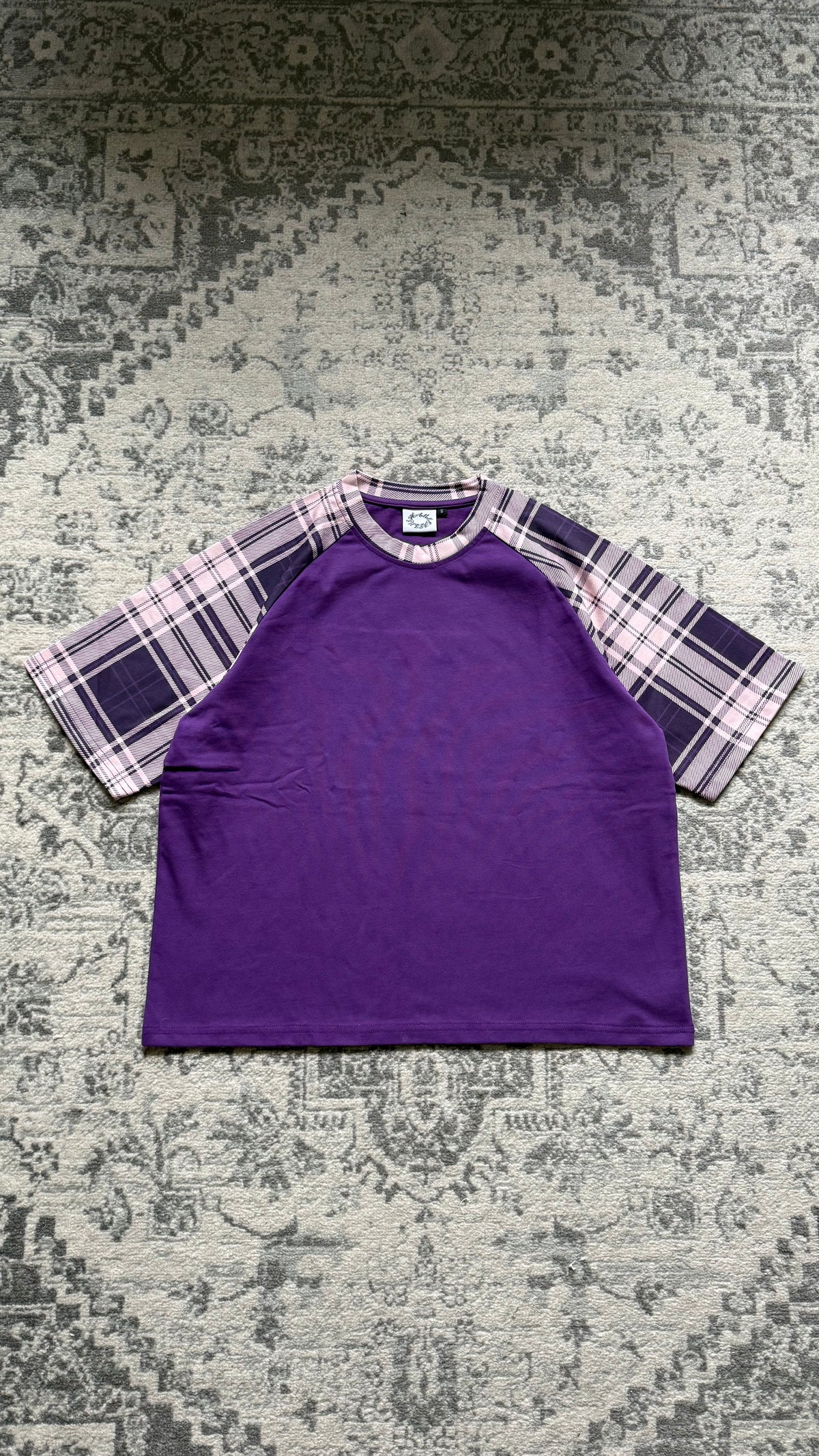,,Plaid’’ Purple Tee