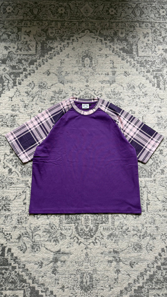 ,,Plaid’’ Purple Tee