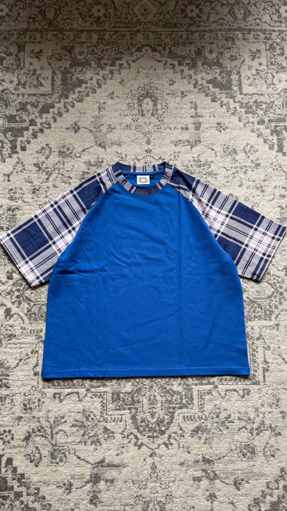 ,,Plaid’’ Blue Tee