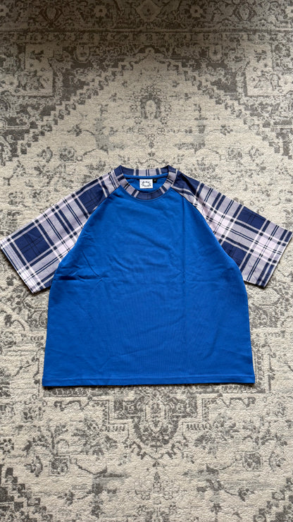 ,,Plaid’’ Blue Tee